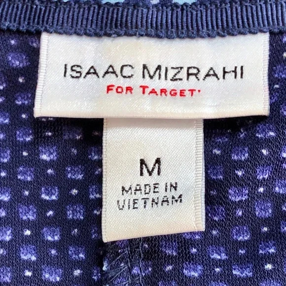 Isaac Mizrahi for Target Blue Print Wrap Dress, size M - Picture 13 of 15